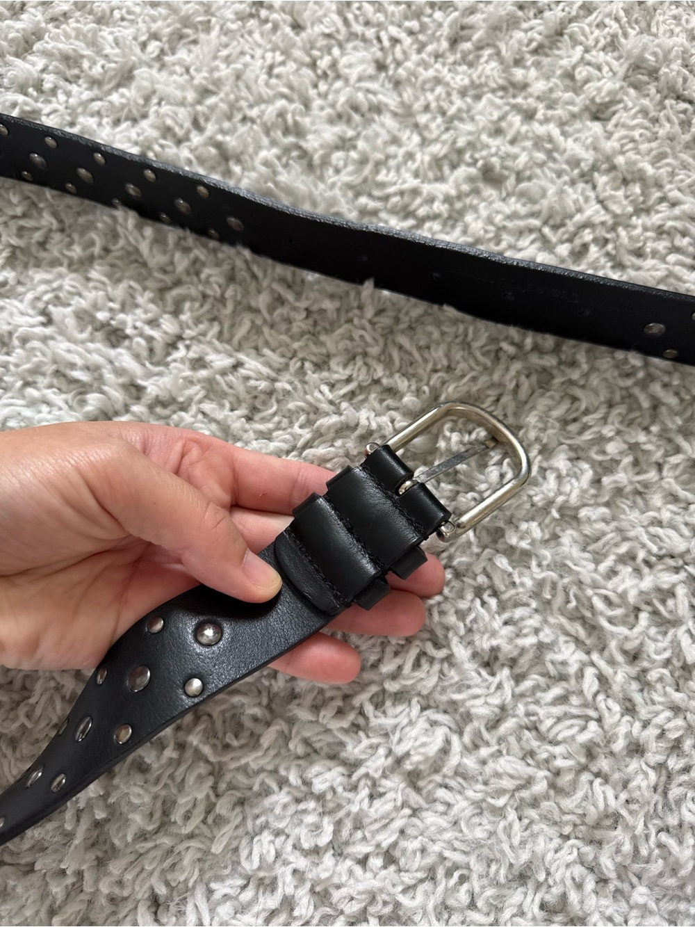 Cesare Paciotti Black Leather Men’s Belt - Picture 11 of 12